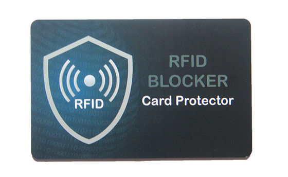 0.84-0.86mm Espessura PVC NCF Proteção Cartão, RFID NFC Bloqueio Cartão Com Escudo de Sinais
