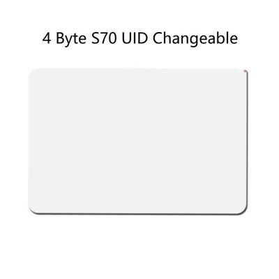 UID Câmbio de 4 bytes Passive RFID Card, PVC RFID Access Control Card ISO14443A
