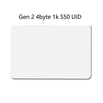 13.56MHz Uid Câmbio de cartão RFID ISO14443A Bloco 0 Setor Escrevível / IC Clónio de cópia