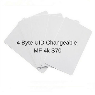 ISO14443A Uid Cartão inteligente RFID trocável 13.56mhz Cartão de PVC de controlo de acesso