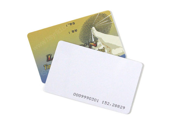 Cartões-chave de porta de hotel RFID inteligentes 13.56MHz Cartões-chave de plástico 320 bytes Memória