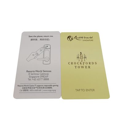 PVC Smart Magnetic Hotel RFID Key Cards 0,8-0,9 mm de espessura Para Controle de Acesso