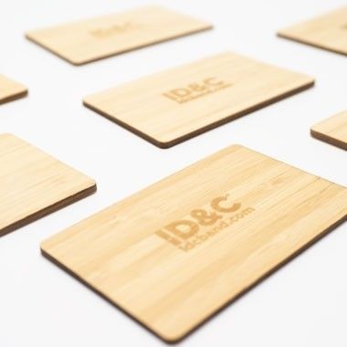 Bamboo Wood Smart Card Business Key 125KHZ / 13.56MHZ Para Controle de Acesso ao Hotel