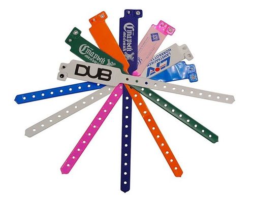 Multicolor 13,56 Mhz RFID pulseira de plástico descartável