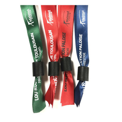 Distancia Social NFC RFID Controle de Acesso Pulseiras Resistentes ao Calor Com Impressão de Logotipo de Seda