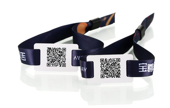 Pulseira de tecido RFID NFC à prova d'água com números UID para distanciamento social