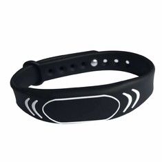 Bracelete RFID de controle de acesso de silicone pulseiras RFID à prova d'água cor personalizada