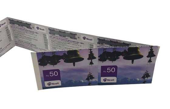 HF RFID bilhetes de papel evento personalizado impresso com Ultualight EV1 chip