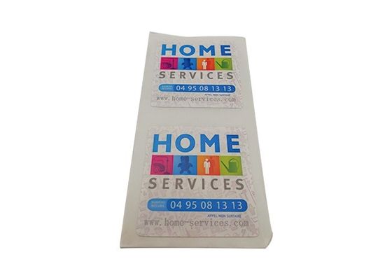Impressão personalizada HF RFID Chip Sticker Rótulo adesivo circular Frequência 13,56 MHz
