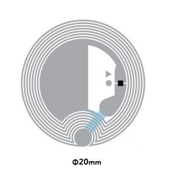0.07mm Papel de espessura NFC Chip Adesivo NFC Reescritível Tags de alta frequência 13.56mhz