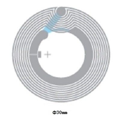 0.07mm Papel de espessura NFC Chip Adesivo NFC Reescritível Tags de alta frequência 13.56mhz