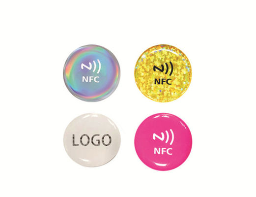 PET PVC Micro NFC Epoxy Etiquetas Autocolantes ISO14443A Em atividade de promoção de marketing