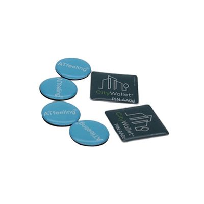 424 DNA NFC Etiquetas Epoxídicas de Impressão Adesivos para aplicações telefónicas e sistema de fidelidade