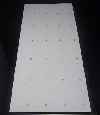 PVC branco ou PETG HF RFID Inlay Sheet RFID Prelam 4 x 6 Personalizado