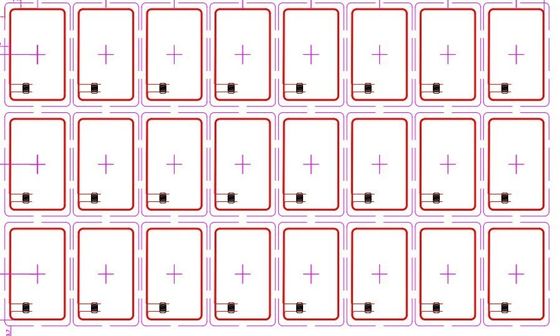 Material de PVC sem contato HF RFID molhado Prelam 125KHZ 13.56MHZ RFID Inlay
