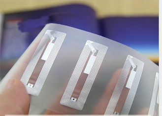45x76mm HF RFID Inlay PET Material 13,56MHZ Frequência Antenna gravada