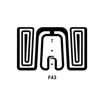 Tamanho personalizado 26x16mm F43 Dry UHF RFID Inlay com Impinji Monza 4 Chip