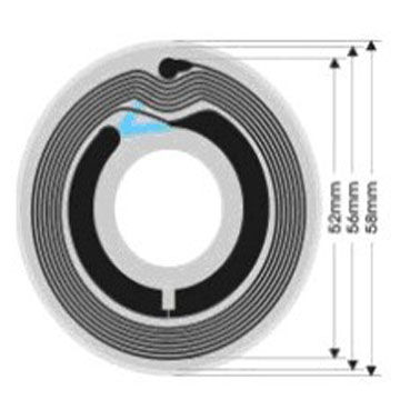 13.56MHz Frequência HF RFID Smart Tags Round Multi Detection SLI Compliance