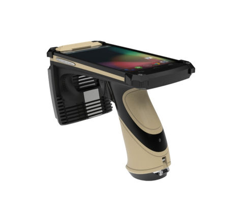 Leitor de cartão RFID portátil portátil de frequência UHF Leitor de cartão portátil IP65 Android 7.0