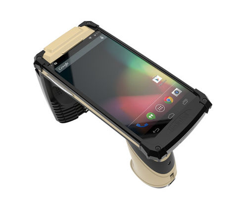 Leitor de cartão RFID portátil portátil de frequência UHF Leitor de cartão portátil IP65 Android 7.0