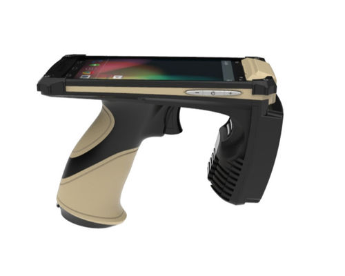 Leitor de cartão RFID portátil portátil de frequência UHF Leitor de cartão portátil IP65 Android 7.0